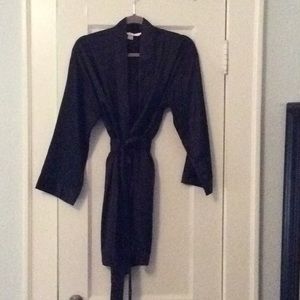 Victoria’s Secret black satin robe
